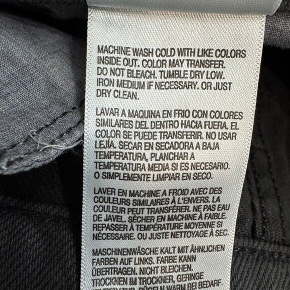 Mother Denim Snacks The Down Low Sweet Tooth Skimp Straight Faded Black Jeans 25 - Picture 12 of 16